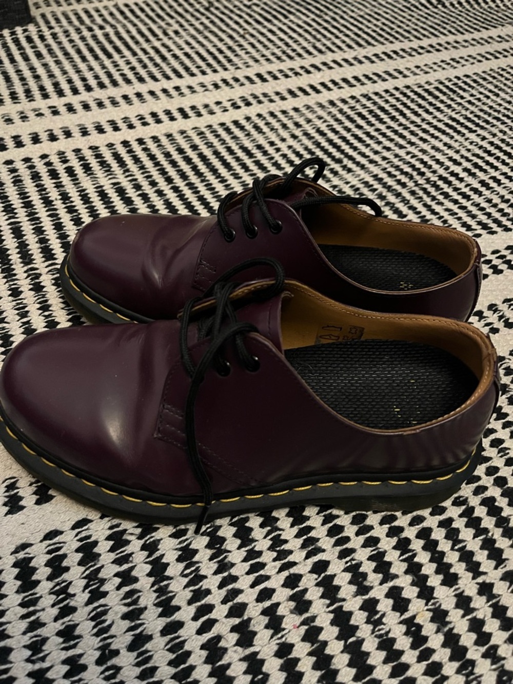 Dark Purple Doc Marten Oxfords